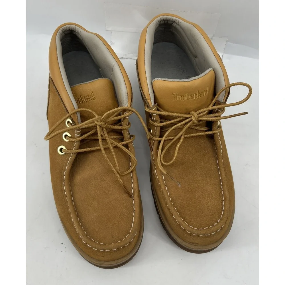 Timberland Newtonbrook Moc Toe Chukka Boots Wheat Color Men's Size 8.5